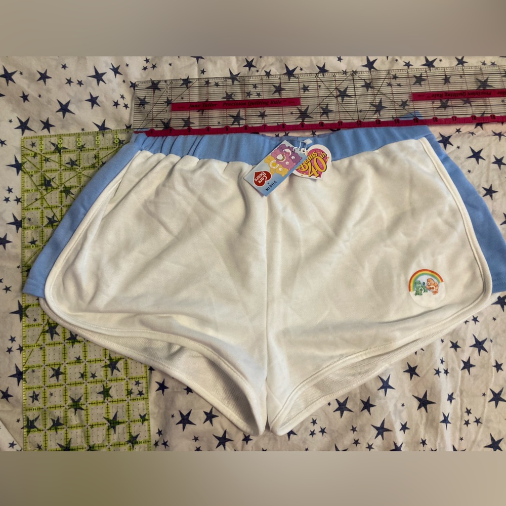 Care Bears and Shien brand Terry cloth/sweatpant material shorts sz XL NWT
